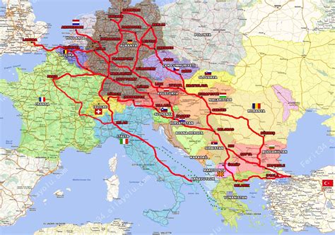 Avrupa karayolu haritası türkçe